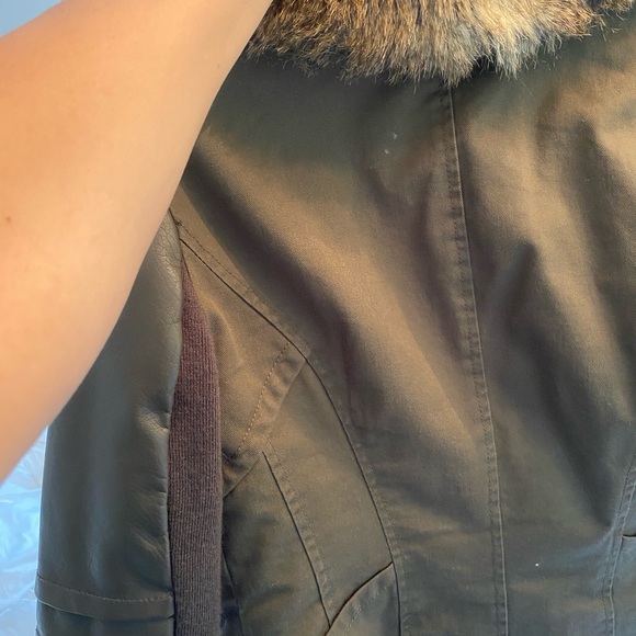 Bcbg generation Moto fur bomber jacket - Picture 4 of 4